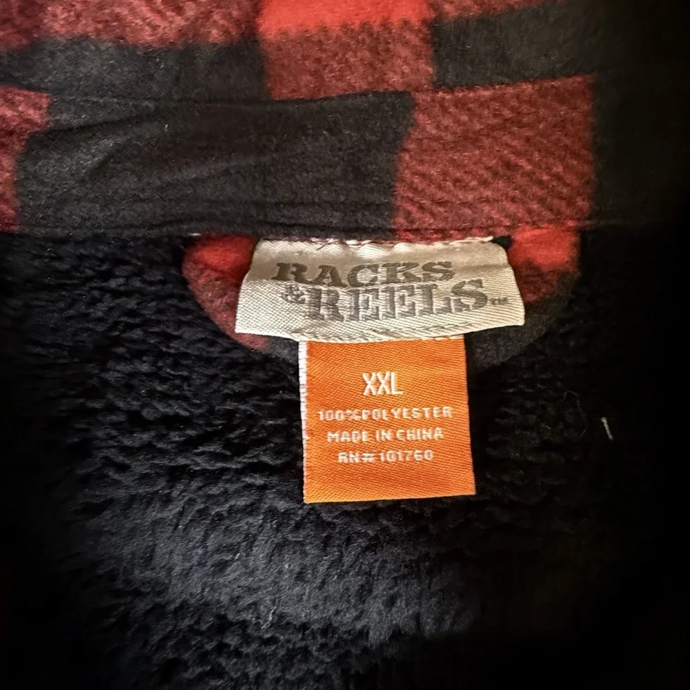 Racks & Reels Mens Plaid Shacket Jacket  Button Up Size XXL Outdoor - Picture 2 of 8